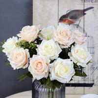 Flores Artificiales De Seda Naranja Rosa Para Decoración De Boda Tamaño Grande Y Realista Uso En Aniversarios Baños De Natación Cumpleaños Bodas Showers Decoración De Hogar Y Jardín - details 5
