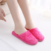 Zapatillas De Casa Para Mujer Invierno Cómodas Y Térmicas Plush Antideslizantes Corduroy Interior Suave Zapatos De Interior Unisex - details 4