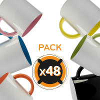 PixColor – 48 tazas de sublimación blancas, interior de varios colores disponibles | Caja individual neutra | 350ml (11oz) | Categoría AAA | Aptas para microondas y lavavajillas | Compatible con Cricut - details 0
