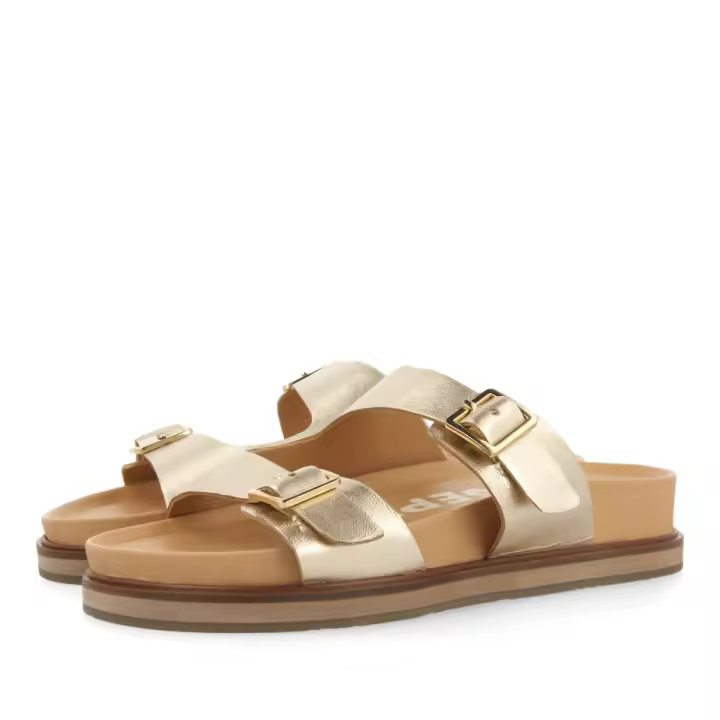 Sandalia Gioseppo Dorada Mujer con Hebillas y Plantilla Anatómica - 1