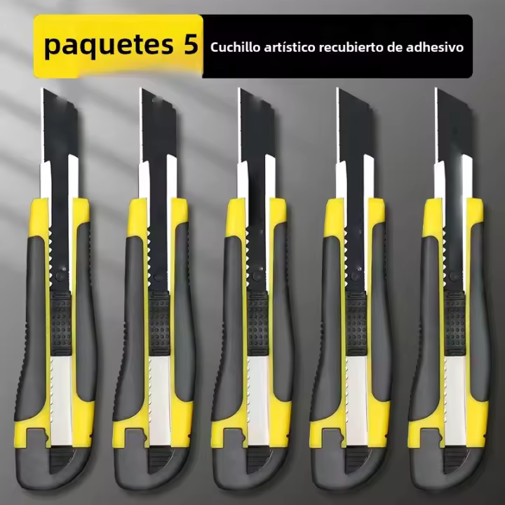 Cuchillo De Utilidad Cutter SK4 Con Mango De Plástico Y Hoja Recubierta Herramienta De Apertura De Caja De Seguridad Para Oficina Y Hogar - 1