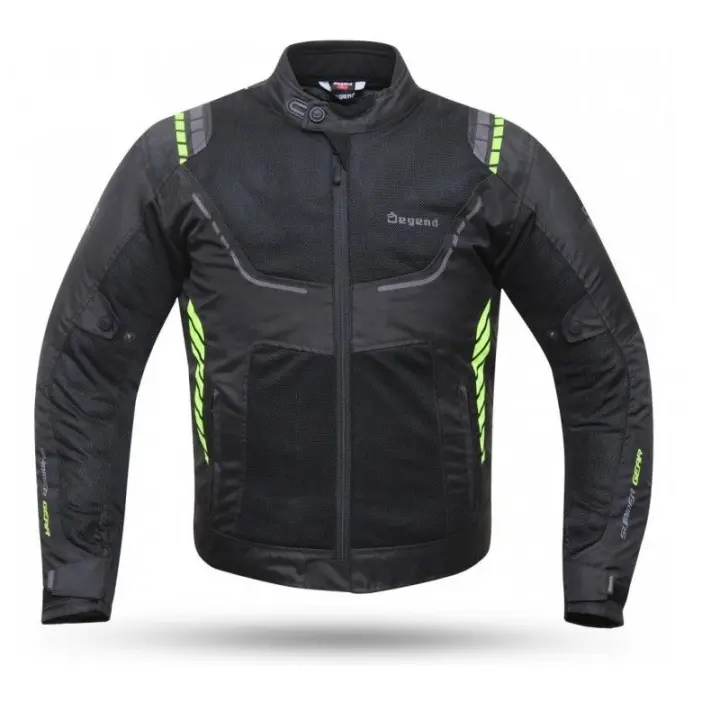 Chaqueta Moto degend verano brezze negro amarillo fluor - 1