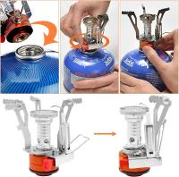 Estua de gas para camping, portáil, resistant to Viento, para mochileros, 3000 W, Estua de camping with Caja de Transporte, Estua de gas para acampar al Aire Libre para Cocinar, senderismo - details 1