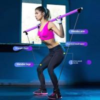 Barra De Fitness Ajustable Pilates Para Ejercicio En Casa Yoga Estiramiento Y Tonificación Con Cuerdas Elásticas Accesorio Deportivo Para Todas Las Edades - details 17
