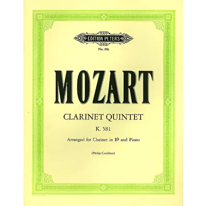 MOZART W.A.-Quinteto (K.581) en La Mayor para Clarinete en Sib y Piano (Catelinet) - 1