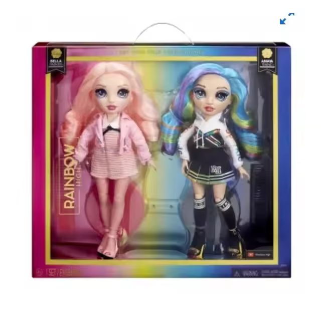 Rainbow High Pack Bella Parker y Amaya Raine Muñecas de Colección - 1