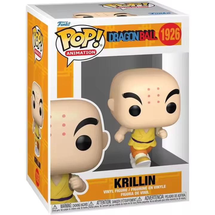 Funko Pop! Animation: Dragon Ball - Krillin - Figura de Vinilo Coleccionable - Idea de Regalo - Mercancia Oficial - Juguetes para Niños y Adultos - Anime Fans - Muñeco para Coleccionistas - 1