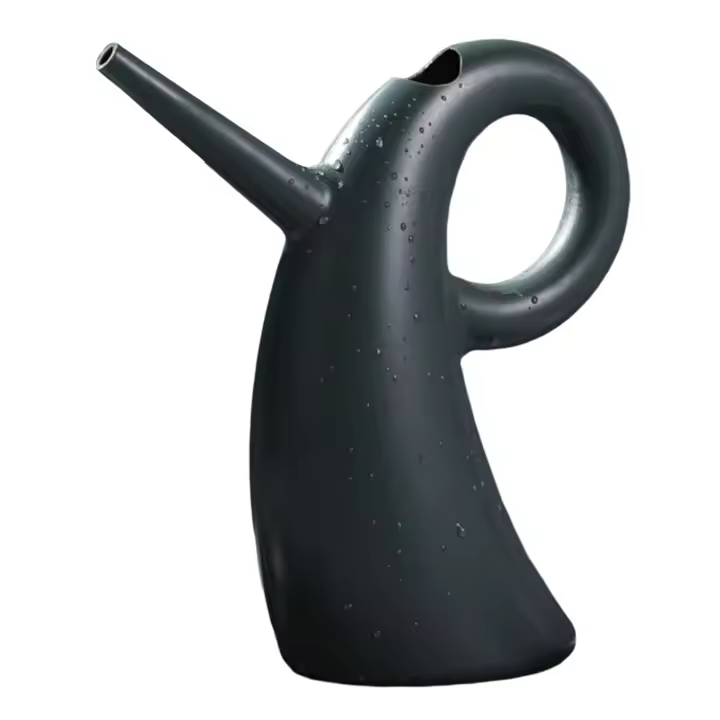 Cubeta De Riego Multifuncional Con Rojellador Y Mango Curvado Herramienta De Jardinería Con Boquilla Larga Para El Hogar - 1