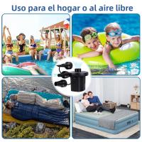 Bomba De Aire Eléctrica Portátil 2000mAh Recargable Por USB Para Inflar Y Deflar Flotadores De Piscina Y Camas De Aire Con Almacenamiento Vacío - details 11