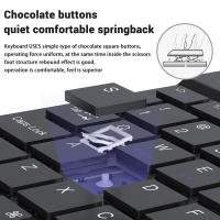 Teclado Bluetooth Inalámbrico EMTRA Con Ratón Para IOS Android Windows Compatible Con iPad Air Mini pro Tabla De Tablet Incluido - details 6
