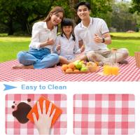 Manta de Pícnic, Manta para Picnic Impermeable 200x200CM, Mantel impermeable para Picnic, Tapete de Picnic Plegable con Asa, Apta para Hacer Senderismo, Viajar, IR de Acampada, Al Aire Libre y Fiesta - details 10