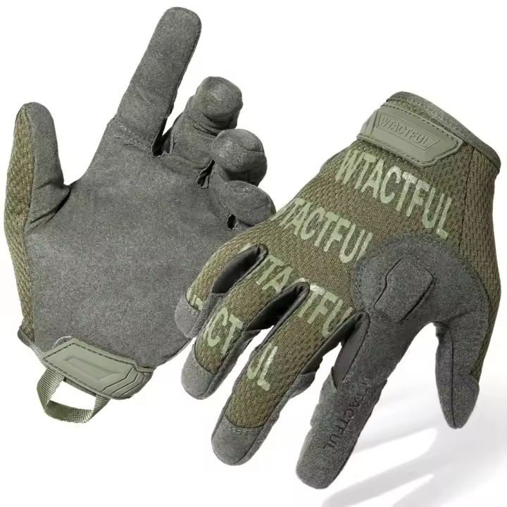 Guantes Tácticos De Camuflaje Para Hombres Con Dedos Completos Toque De Pantalla Adecuados Para Airsoft Ciclismo Paintball Pesca Y Caza - 1