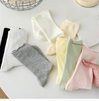 Calcetines Para Mujer Verano Delgados Color Caramelo Hueco Suéter Casual Básico Dulce Moda Largo Cómodo Talla Única Color Sólido - details 7