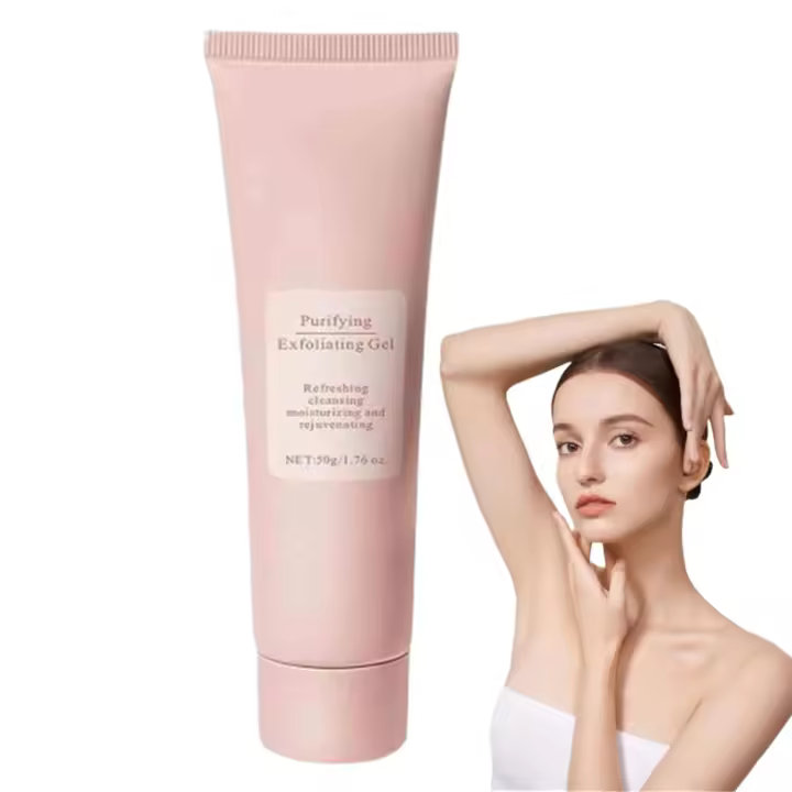 Gel exfoliante Grantadmit, suave exfoliante facial y corporal para una piel suave, ideal para rostro, piernas y cuerpo (3 unidades, talla M) - 1