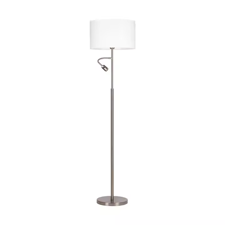 Lámpara de Pie Lorenzo, Metal, Blanco, 40x40x160 cm - 1