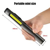 Linterna LED Recargable USB Mini Portátil Con Clip De Bolígrafo Impermeable Y Imán Para Trabajo Emergencias Exteriores - details 2