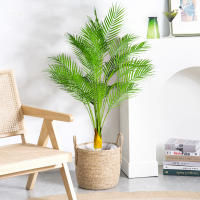Grande Planta Artificial De Palma Tropical 50-120cm Hojas Verdes De Plástico Para Decoración De Jardín Oficina Hotel Y Hogar - details 1