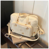 Bolso Grande Para Mamá Organizador De Bebé Maternidad Bolsa De Diaper Bordada Para Mujer Cruzable Hombro Viaje Al Hospital - details 17