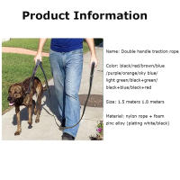 Correa Para Perros De Viaje Al Aire Libre Con Dos Manijas Resistente Y De Mayor Control Para Entrenamiento Dual Handle - details 1