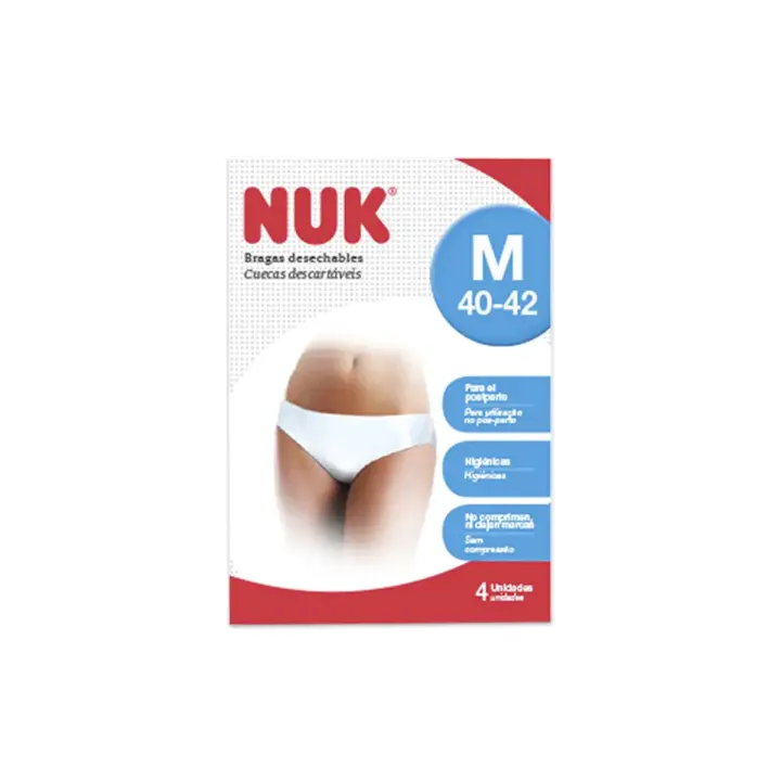 NUK BRAGUITAS DESECHABLES TALLA M 40-42 4 UDS - 1