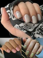 24p Uñas Postizas Cortas De Color Sólido Diseño Elegante Falsas Uñas Artificiales Full Coverage Desmontables Uñas Press on Acrílicas Para Mujeres Y Profesionales - details 10