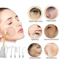 Máquina De Tratamiento Facial Portátil Con 5 Tubos Onda De Alta Frecuencia Botón Táctil Tratamiento Con Ozono Para Cuidado De La Piel - details 4