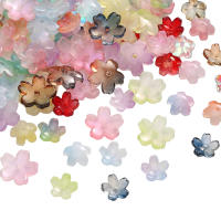 10Pcs Perlas De Vidrio Con Diseño De Flor De Cerezo Perforada Tres Dimensiones Únicas Para Creación De Joyería DIY Pulseras Y Pendientes - details 1