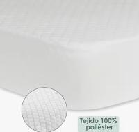 STARELY - Protector de Colchón Rizo Serie Diamond Ram'S, Bajera 100% Poliéster Blanco, 80/105/135/150cm, Algodón de Rizo Transpirable, Elástico, Lavable - details 0