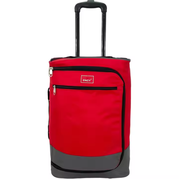 COSHANO Maleta de Tela Trolley Equipaje de Mano Cabina Viaje avión Ligera Plegable con Ruedas, aceptada por Todas Las aerolineas (Rojo) - 1