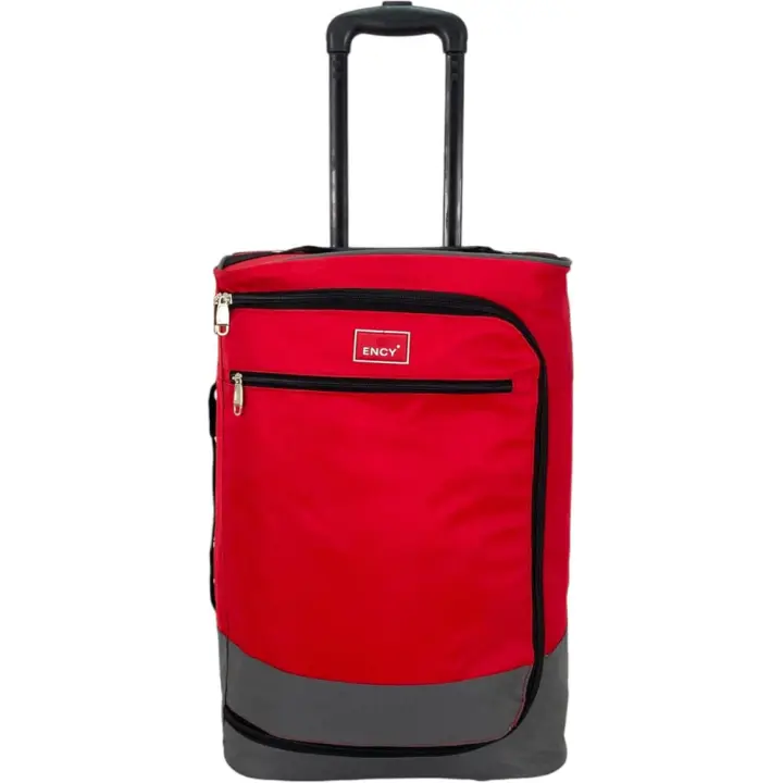 COSHANO Maleta de Tela Trolley Equipaje de Mano Cabina Viaje avión Ligera Plegable con Ruedas, aceptada por Todas Las aerolineas (Rojo) - 1