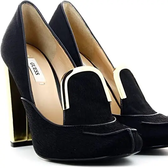 Guess Zapato Elegante FL4SDYFUR14 con Pelo de Algodón Fino y Adorno Dorado - 1