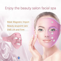 Masajeador De Belleza Eléctrico Antienvejecimiento Máscara Facial SPA 3D Silicona Para Rejuvenecimiento De La Piel Tamaño 29*19cm USB Recargable - details 9