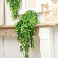Planta Artificial De 90cm Pernasa Fern Británico Hojas Vínculo Decoración De Habitación Hogar Plástico Hoja Verde Para Bodas Fiestas Balcones - details 6