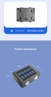 Lámpara Solar LED Exterior Impermeable Iluminación De Pared Para Jardín Y Courtyard Luz Solar Moderna Decoración De Hogar - details 8