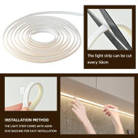 Tira De Luz LED COB 220V 288leds/m Adhesiva Flexible IP65 Impermeable Para Iluminación Interior Y Exterior Cocina Jardín - details 5