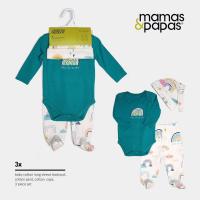 Ropa infantil de otoño para mamá y bebé, camiseta de manga larga con estampado de dibujos animados para el hogar, caja de regalo de cinco piezas de colores combinados - details 12
