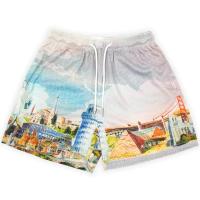 Shorts De Verano Para Hombre Estilo Casual Con Diseño De Rosas Poliéster Secado Rápido Transpirable Para Fitness Y Streetwear - details 13