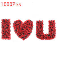 3000/100Pcs 4.5cm Pétalos De Rosa Artificiales Rojos Simulación De Seda Para Decoración Romántica De Fiesta De Boda Valentines Day - details 9