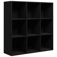 vidaXL Estantería madera de ingeniería 98x29x97,5 cm Blanco, Negro, Gris Mueble Almacenaje Estantería para Oficina, Estudio, Dormitorio Estantería/Librería/ mueble de Almacenamiento - details 4