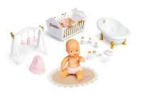Barriguitas Recien Nacido muñeca con cuna, bañera y gimnasio con sus complementos - Famosa 700017017 - details 1