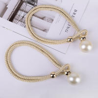 Paquete De 2 Correas Para Cortinas De Lujo Con Perlas Decorativas Accesorios Para Cortinas De Algodón Material De Lana - details 7
