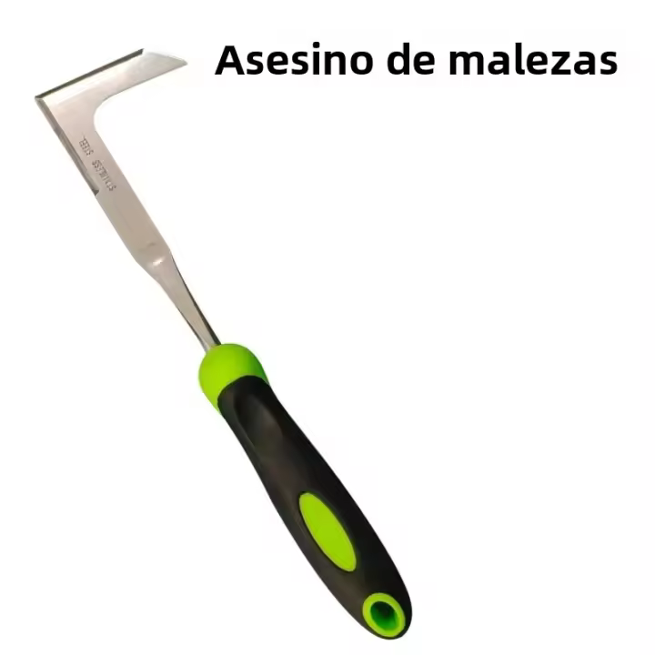 Herramienta De Poda Manual En L Para Jardín Raspador De Malezas De Acero Inoxidable Herramienta De Jardinería Antideslizante De Largo - 1