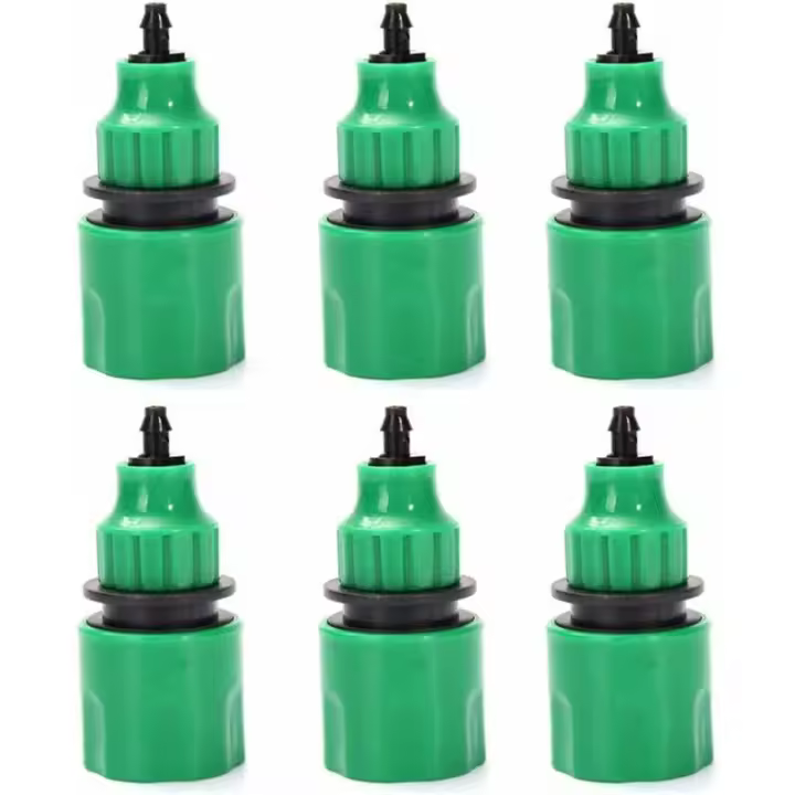 Manguera De Jardín Adaptador De Una Vía Conector De Grifo Para Riego Paquete De 6 - 1