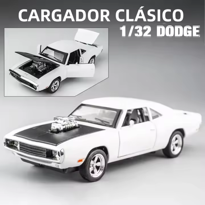 Modelo De Coche De Colección Dodge Charger 1970 Challenger 1:32 Juguete De Metal Para Niños Coche De Musculatura Clásico Para Regalo - 1