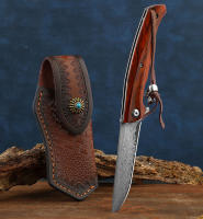 Cuchillo Plegable De Acero Damasco VG10 Cuchillo De Campo Mini Para Exterior Cuchillo De Bolsillo Coleccionista Cuchillo De Defensa - details 0