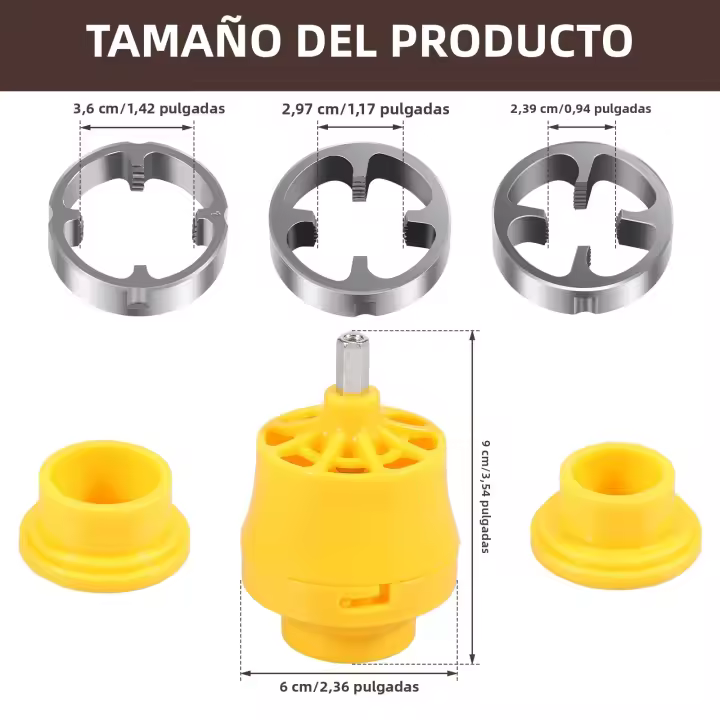 Herramienta De Hacer Tornillos PVC Para Taladro Eléctrico Kit Profesional De Hacedor De Tornillos Con 3 Herramientas De Torno Para Plomería - 1