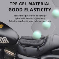 Almohadilla De Silla Para Motocicleta Suave Y Transpirable Con Diseño De Células De Ápice Antideslizante Gel De Memoria Almohadilla De Aire Para Alivio De La Presión Cubierta De TPU PVC - details 6
