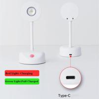 Aplique de pared LED con pilas, 3 modos de brillo, recargable, sensor de movimiento, luz nocturna, luz de pared, rotación de 360°, lámpara de cama inalámbrica montada en la pared para dormitorio - details 4