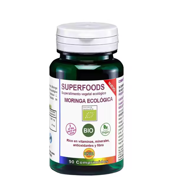 Superfood Moringa 450 mg Bio 90 comp - Robis, ¡mejora tu salud con estos superalimentos! - 1