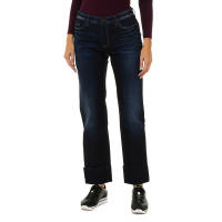 Armani-Pantalones Largos Tejanos Efecto Gastado 6Y5J11-5D2UZ para Mujer